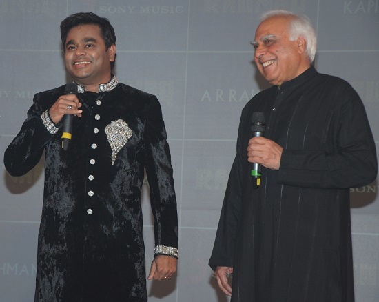 A. R. Rahman With Kapil Sibal