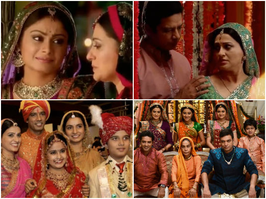 Anandi with Bhairon and Sumitra - Balika Vadhu