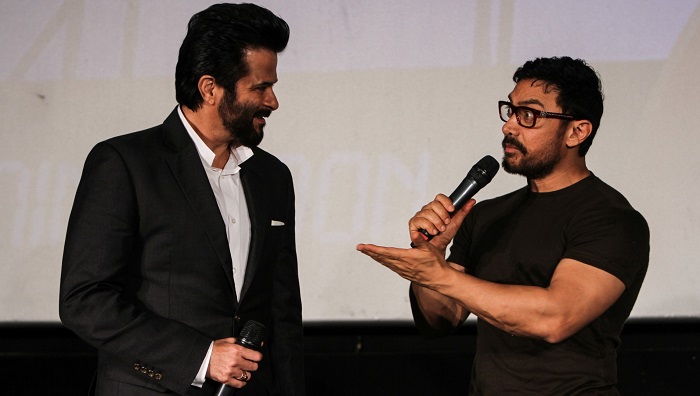 Anil Kapoor And Aamir Khan At The Launch Of 24