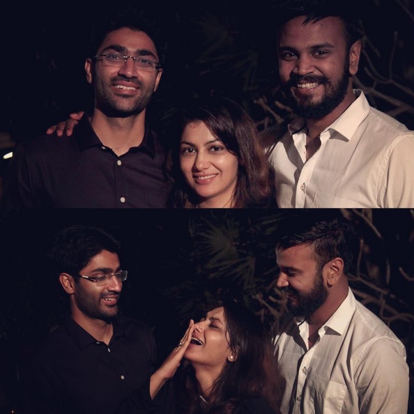 Sriti Jha With Her Brothers