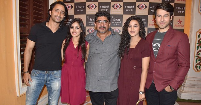 Shaheer Sheikh And Rhea Sharma With Rajan Shahi, Ritvik Arora And Kaveri Priyam